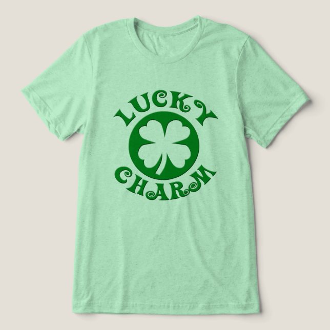Camiseta Sorte Rua Irlandesa de Charm. Dia dos Patricks Beb (Design frontal)