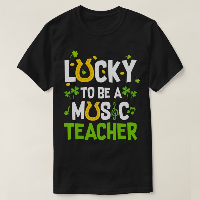 Camiseta Sorte Ser Professora De Música (Frente do Design)