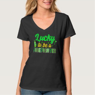 Camiseta Sorte Ser Uma Rua Irlandesa De Bombeiro Patrick S