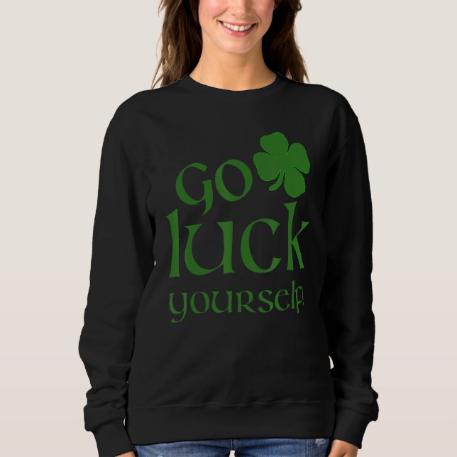 Camiseta Sorte sua Rua engraçada Paddys Bebenkin de Patrick (Frente)