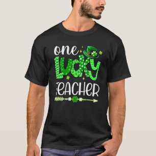 Camiseta Sorteio do Professor de Shamrock do Leopardo Verde