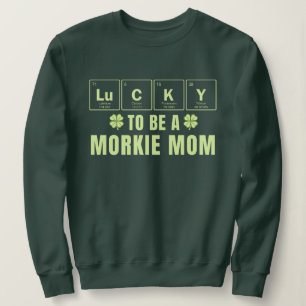Camiseta Sortuda por ser uma mãe de Morkie no Dia de São Pa