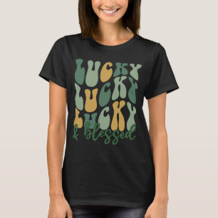 Camiseta Sortudo E Dia de São Patrício Abençoado Sorte