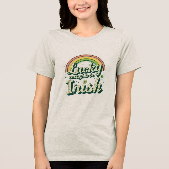 Camiseta Sortudo o suficiente para ser irlandês (Frente)