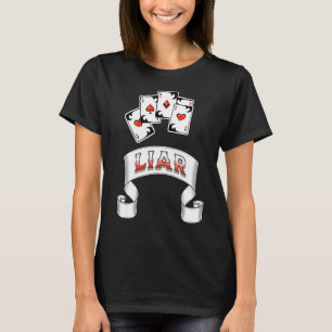 Camiseta Sortudo Ou Mentiroso 5 Aces Pôquer Mão 2