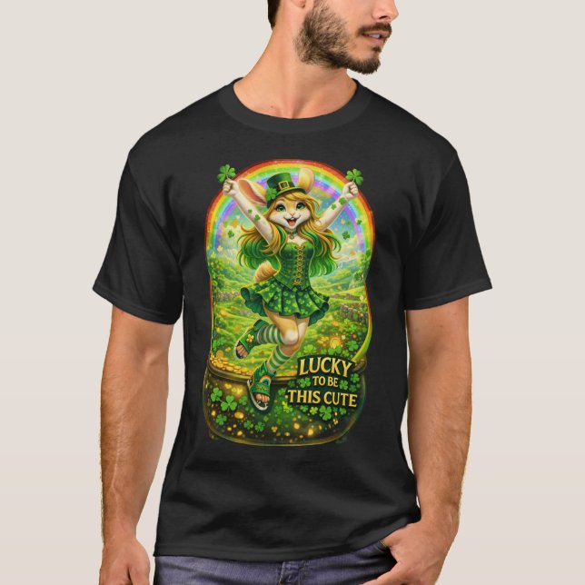 Camiseta Sortudo Por Ser Tão Fofo (Frente)