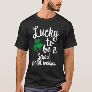 Camiseta Sortudo Por Ser Um Assistente Social Escolar Dia D