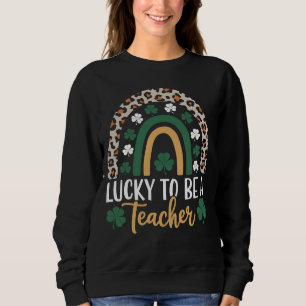Camiseta Sortudo Por Ser Uma Professora Arco-íris Dia De Sã