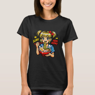 Camiseta Sorva Menina Anime Lamen Macarrão