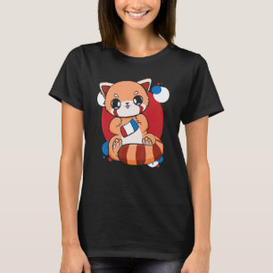 Camiseta SORVETE 4 De Julho, Cute Red Panda Veteran