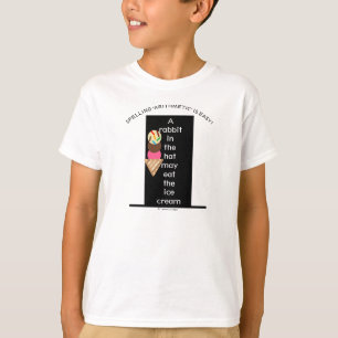 Camiseta Sorvete Aritmético Engraçado Chapéu Negro