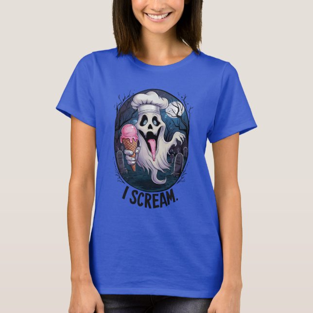 Camiseta Sorvete assombrado no Halloween (Frente)