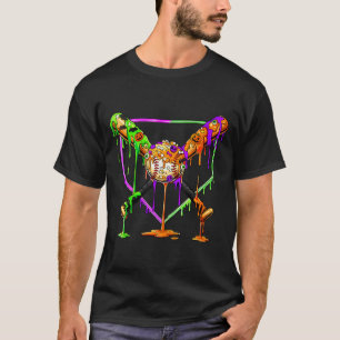 Camiseta Sorvete Assustador de Beisebol Pingando na Placa d