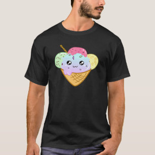 Camiseta Sorvete Bom Humor Para Homens Jovens 16