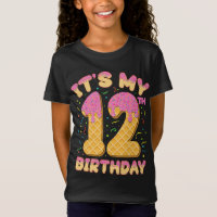Sorvete bonito É minha 12 de aniversário de 12 ano