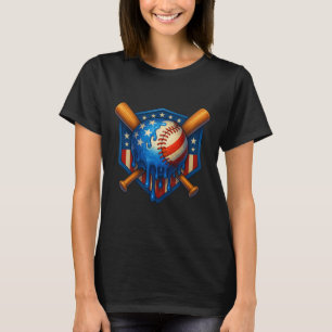 Camiseta Sorvete Bysebyll Drip Ice Cream Meninos 4 De Julho