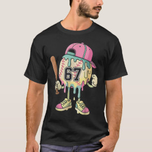 Camiseta Sorvete Bysebyll Gotejamento 67 Meninos E Meninas
