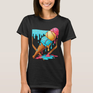 Camiseta Sorvete Bysebyll Pingando Engraçado Homens Bysebyl