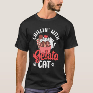 Camiseta Sorvete Cat Lover Gelato Italiano Gatto Sp