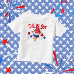 Camiseta Sorvete Chillin' Out 4 de julho