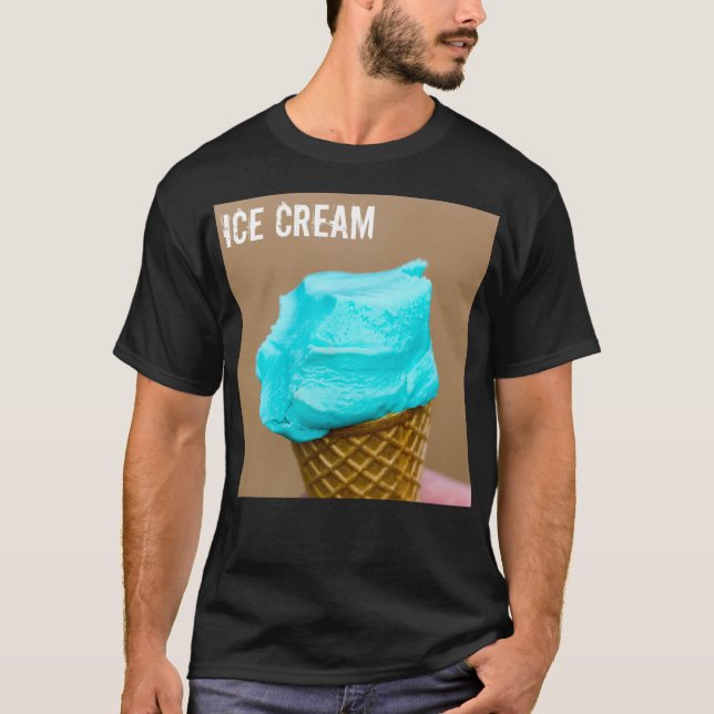 Camiseta Sorvete com macro waffle (Frente)