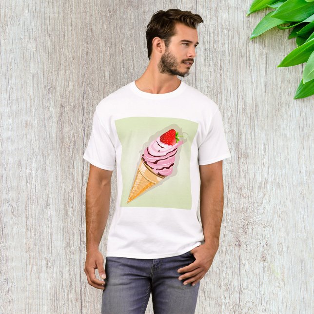 Camiseta Sorvete Com Morango (Criador carregado)
