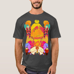 Camiseta Sorvete comida de focinho de verão de deserto