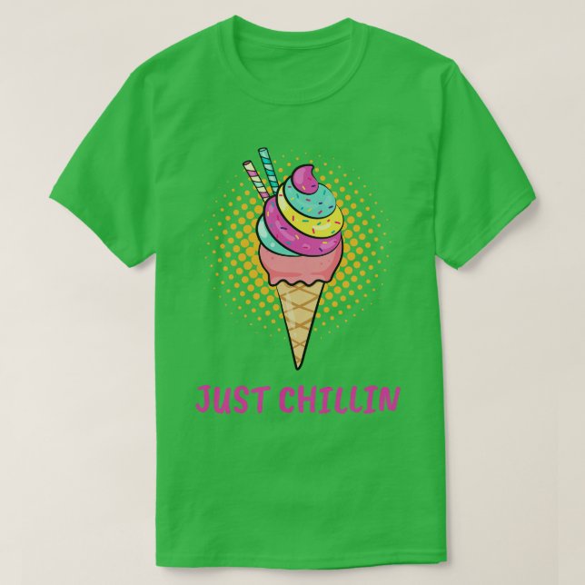 Camiseta Sorvete Cone Apenas (Frente do Design)