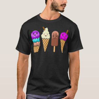 Camiseta Sorvete Cone Funny Summer Boys Graphic