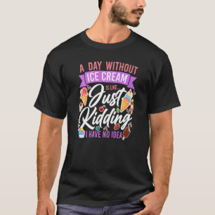 Camiseta Sorvete Cone Popsicum Um Dia Sem Sorvete