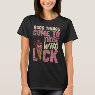 Camiseta Sorvete Cone Vintage - Boas Coisas Chegam A Aquele