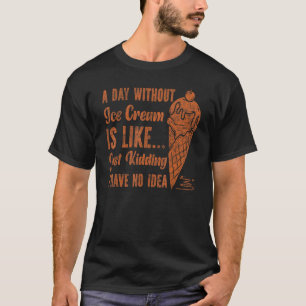 Camiseta Sorvete Cone Vintage Um Dia Sem Sorvete