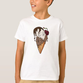 Camiseta Sorvete Crânio Clássico Mortal