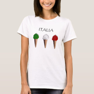 Camiseta Sorvete - cultura de Gelati Italia do italiano