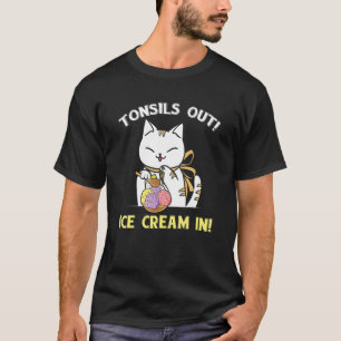 Camiseta Sorvete de amígdalas removidas em cirurgia de amíg