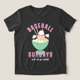 Camiseta Sorvete de basebol aos domingos, Camisa-viagem