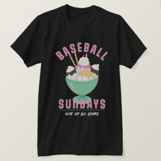 Camiseta Sorvete de basebol aos domingos, Camisa-viagem