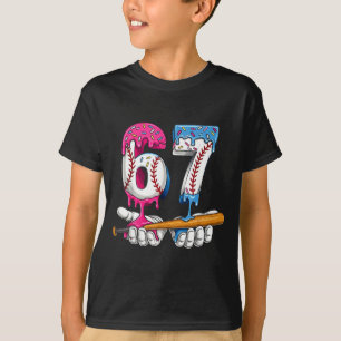 Camiseta Sorvete De Beisebol 67 Gotejamento Seis Sete Menin