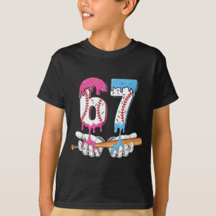Camiseta Sorvete de beisebol 67 Gotejamento Seis Sete Menin