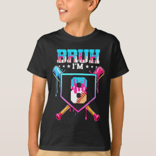 Camiseta Sorvete de beisebol de 8 anos de idade gotejamento