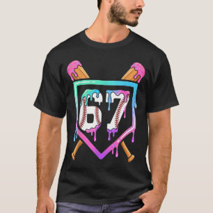 Camiseta Sorvete de Beisebol Drip 67 Jogador Dabbing Seis S
