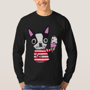Camiseta Sorvete de Boston Terrier