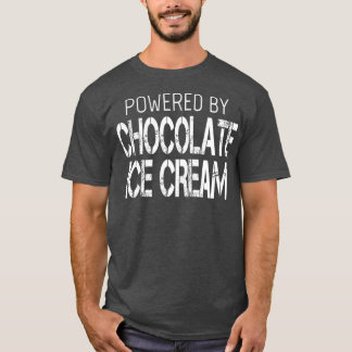 Camiseta Sorvete De Chocolate Alimentado Por Chocolate