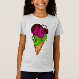 Camiseta Sorvete de crânio de Berry Doce