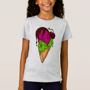 Camiseta Sorvete de crânio de Berry Doce