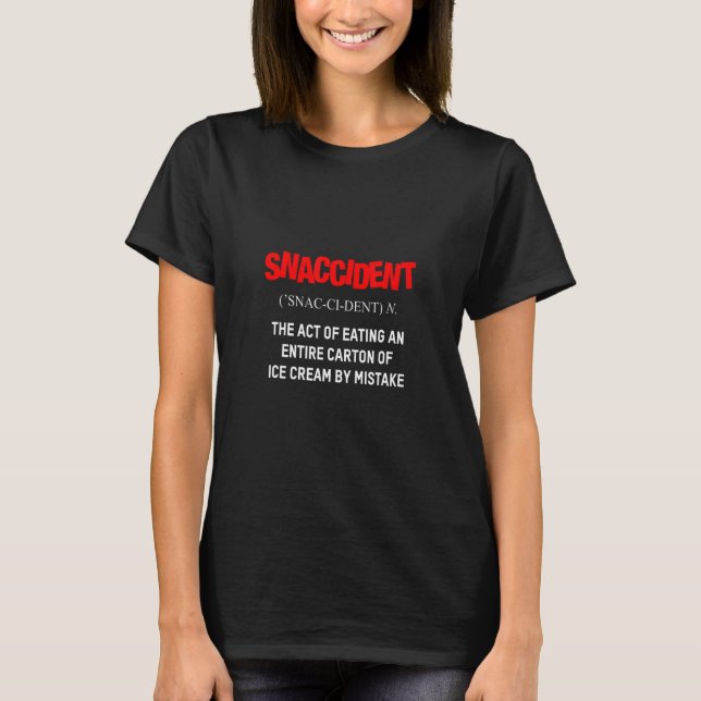 Camiseta Sorvete de Definição de Piada de Acidente (Frente)