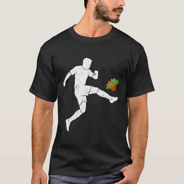 Camiseta Sorvete de Futebol de Páscoa Drip Dabbing Futebol  (Frente)