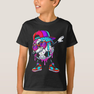 Camiseta Sorvete de Futebol Gotejamento Dabbing Confeitos E