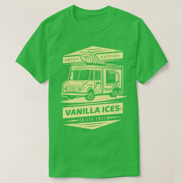 Camiseta Sorvete De Gelo Natural Da Vanilla (Frente do Design)