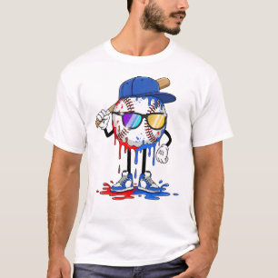Camiseta Sorvete de Gotejamento de Beisebol
